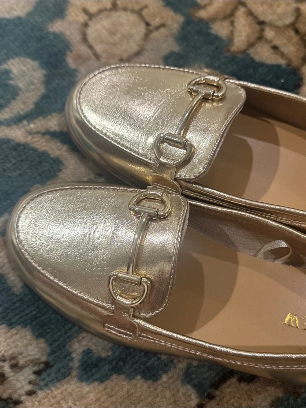 J. Crew Metallic Gold Kids' Loafers with Horsebit